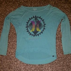 NWOT sea blue Hurley top